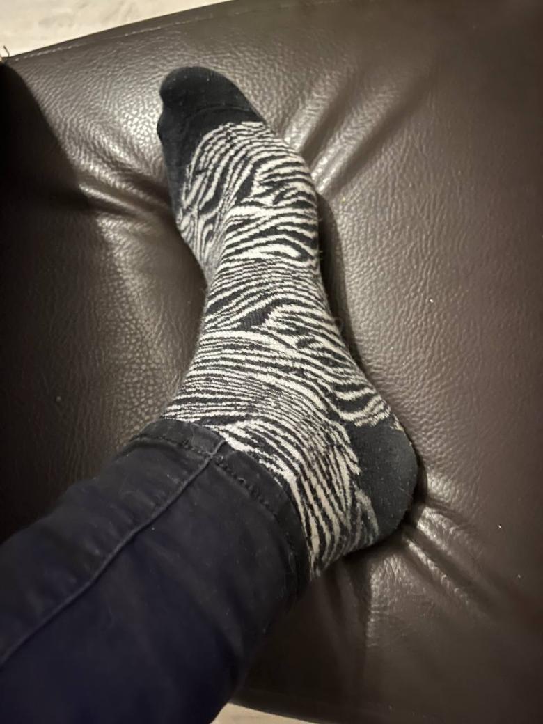 aromatische süße Zebrasocken